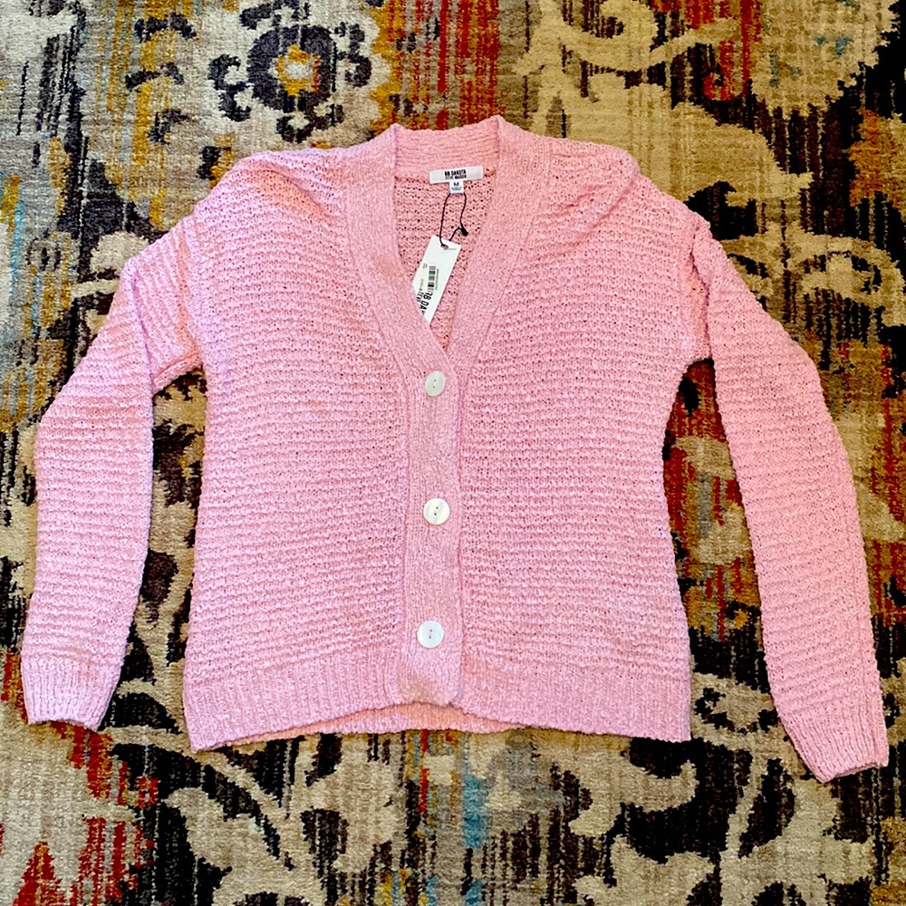 BBDakota Steve Madden pink cropped cardigan